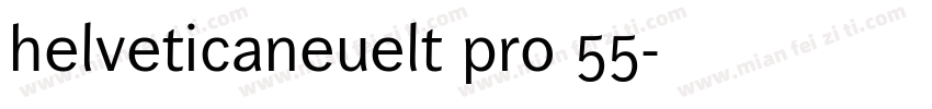 helveticaneuelt pro 55字体转换